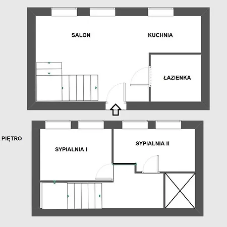A.s. Kosciuszki Dwupoziomowy Апартаменты